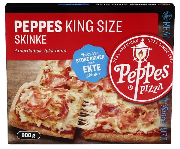 Peppes Pizza King Size Skinke 900g
