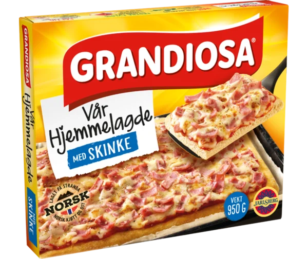 Grandiosa Pizza Hj.Laget m/Skinke 950g
